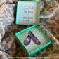 a pair of mini shoes in gift box that says a future gift is on the way by ButterMakesMeHappy