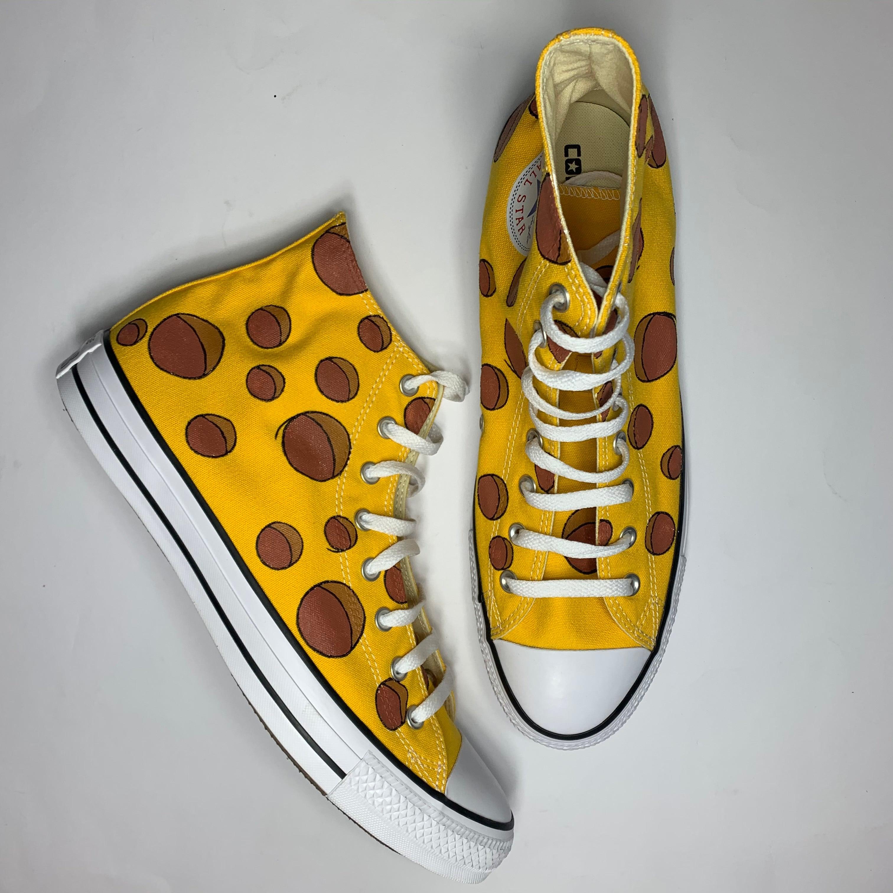 Custom Painted Cheese Sneakers â ButterMakesMeHappy