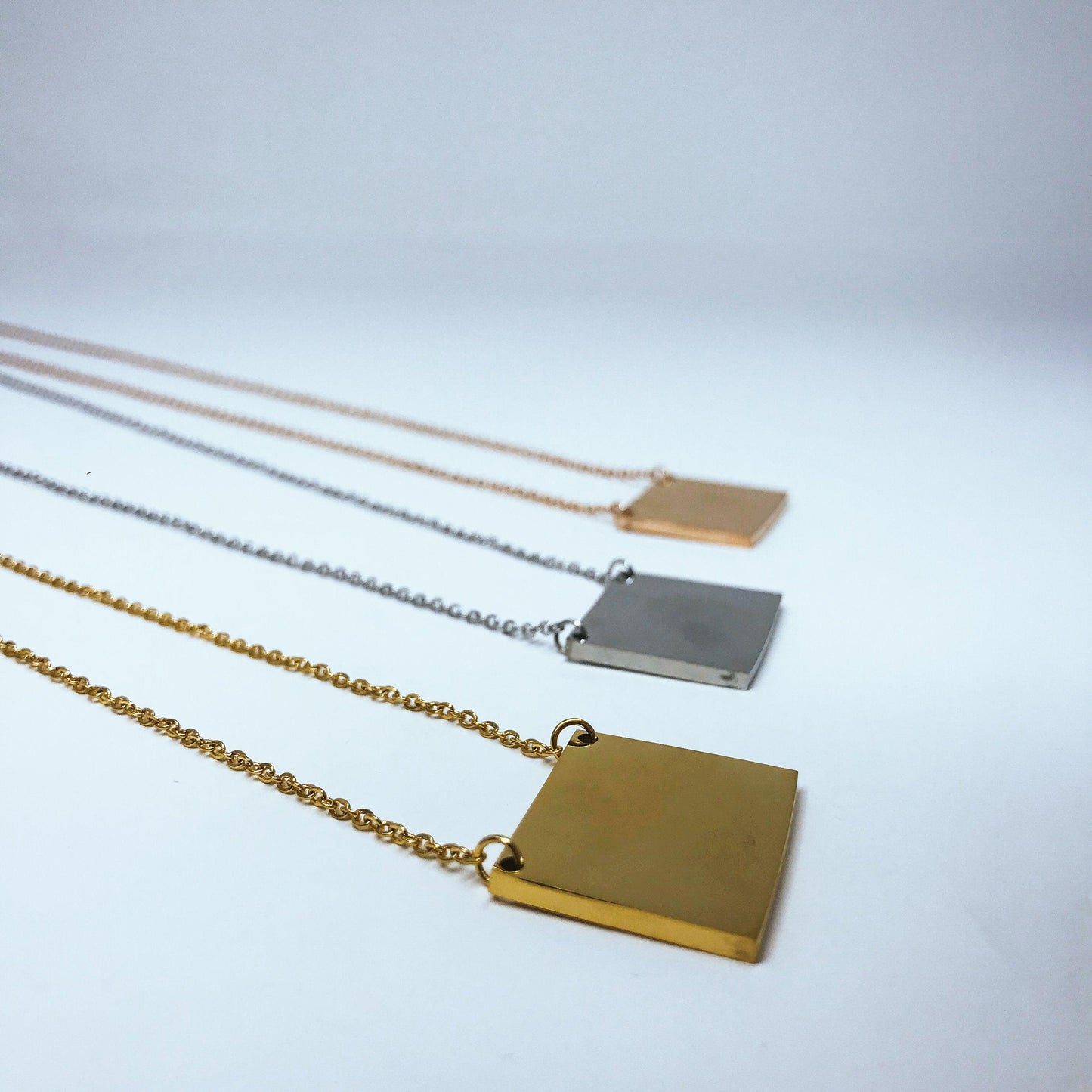 Wyoming State Silhouette Necklaces in 3 different colors: Gold, Silver & Rose Gold