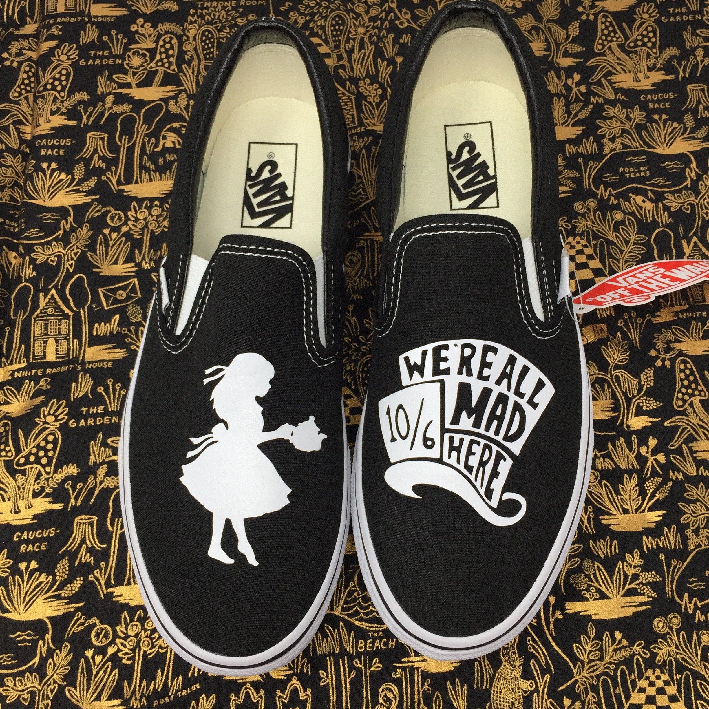 Alice in wonderland shoes vans Clearance