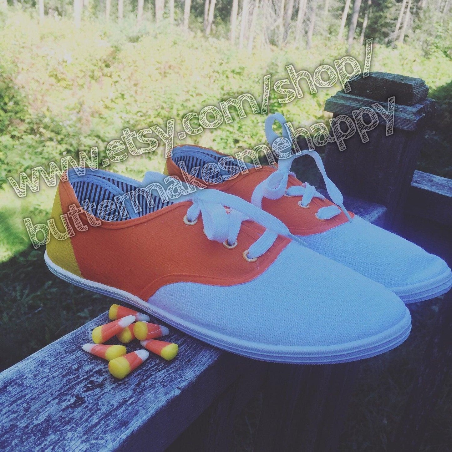 Fall Candy Corn Sneakers