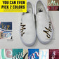 reference for different font colors to have painted on wedding shoes by ButterMakesMeHappy