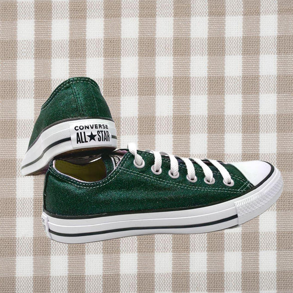 Emerald Glitter Converse - ButterMakesMeHappy