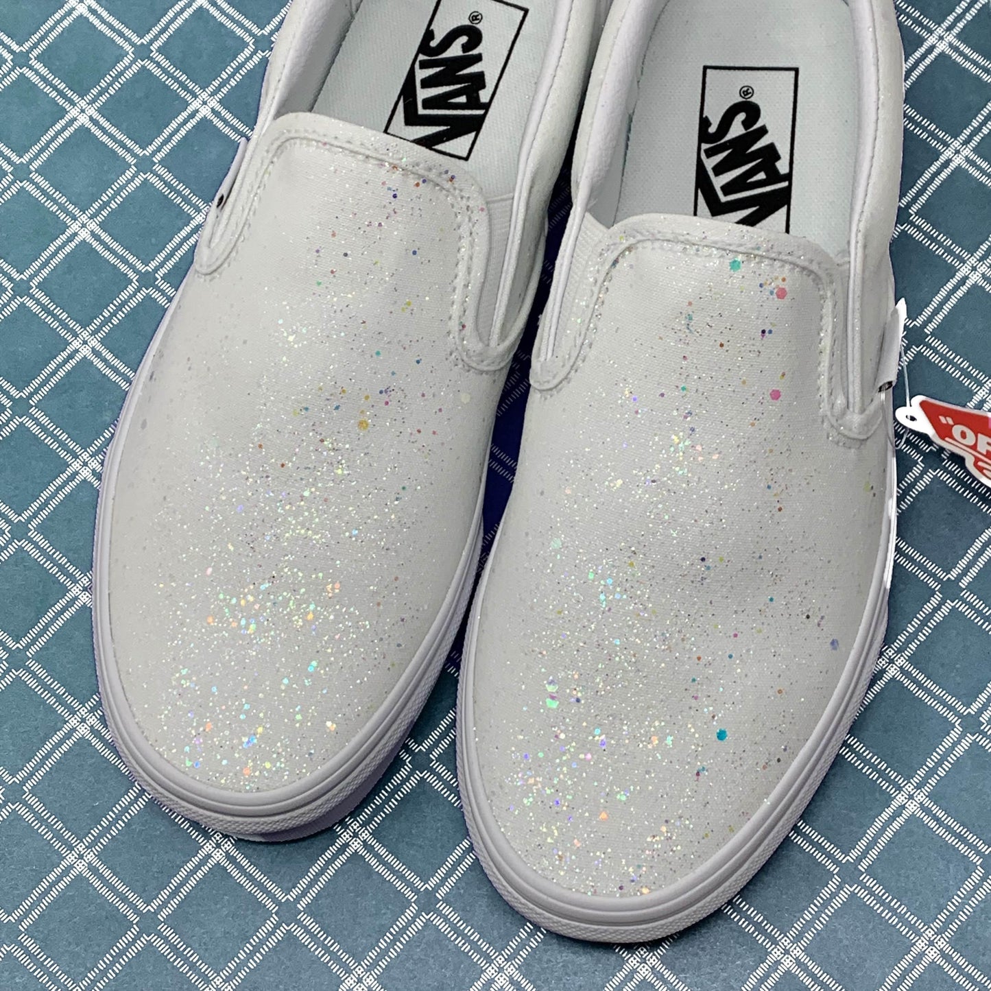 White Crystal Glitter Shoes - ButterMakesMeHappy
