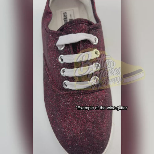 Toms maroon glitter store 8.5