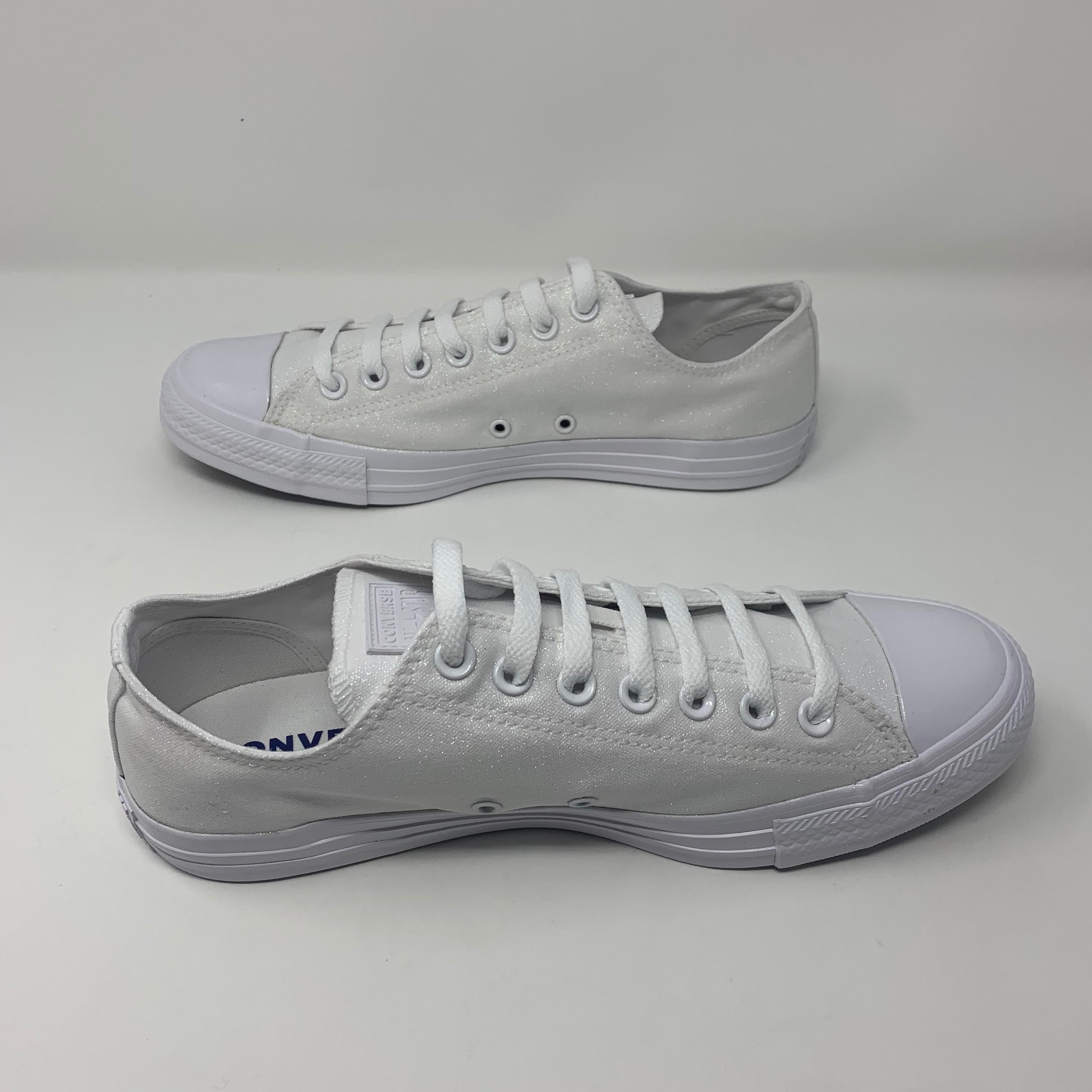 White shimmer clearance converse