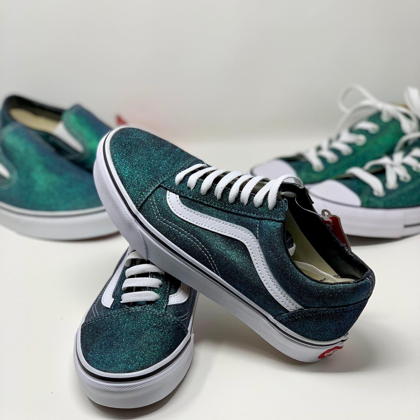 Emerald Sparkly Shoes