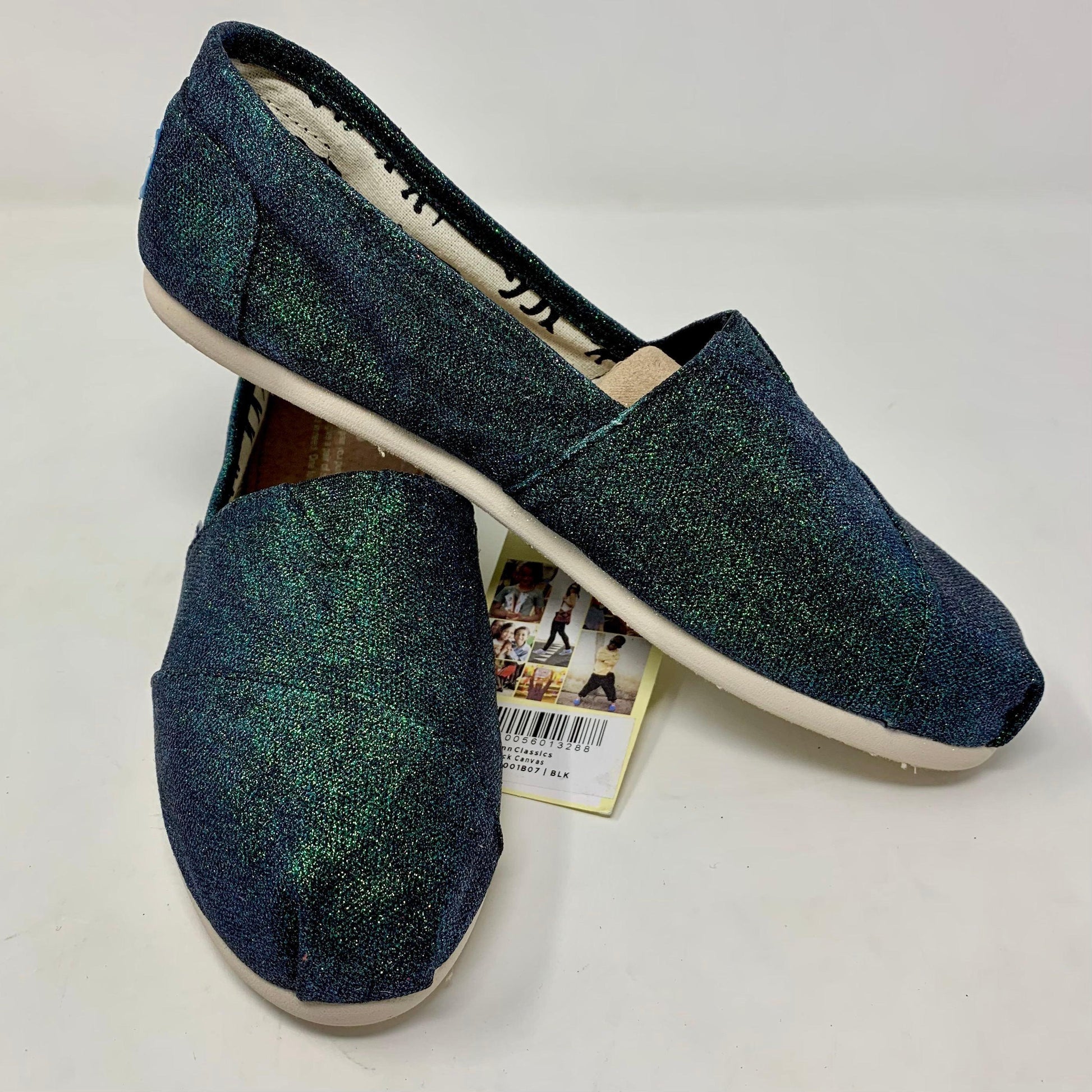 Sparkly Emerald Glitter TOMS – ButterMakesMeHappy