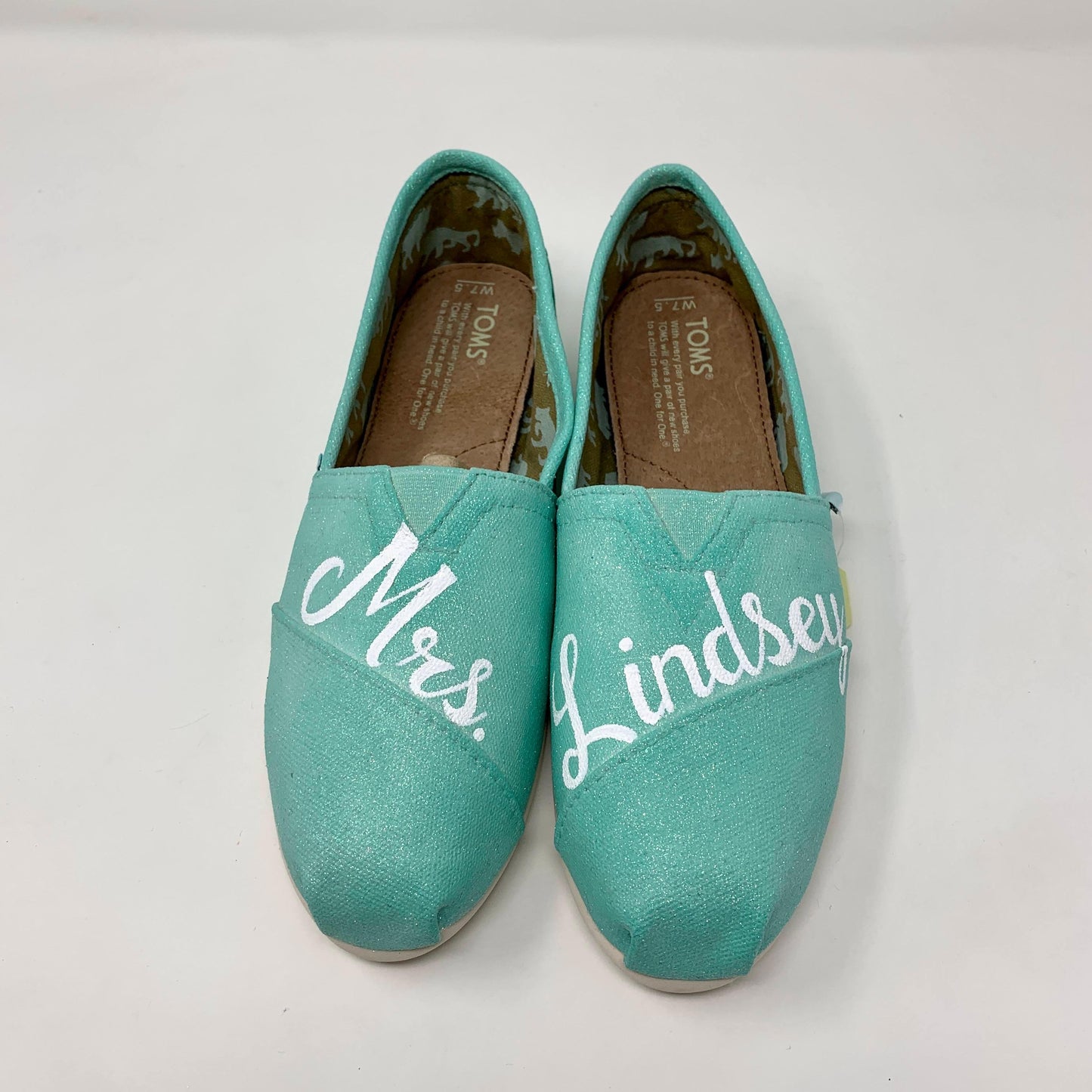Aqua Glitter Wedding Shoes-Shoes-ButterMakesMeHappy