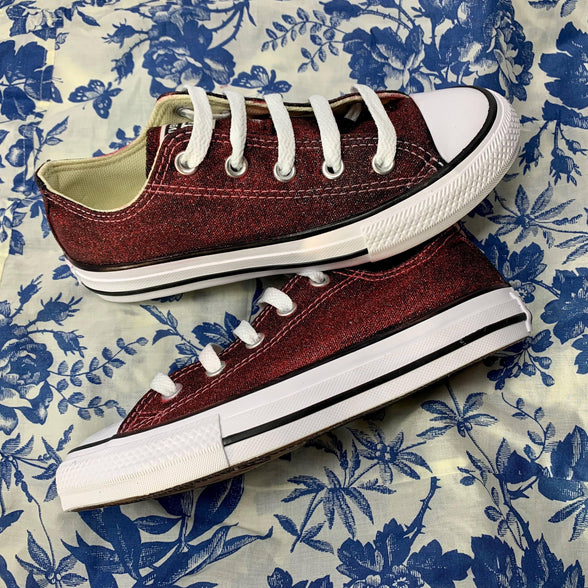 Wine Glitter Converse - ButterMakesMeHappy