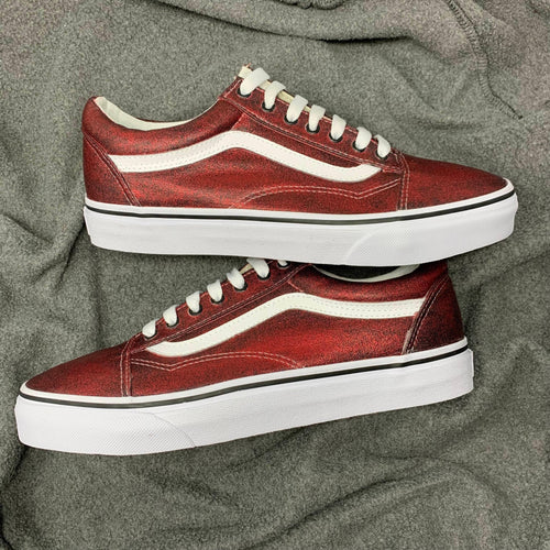 Sparkly Wine Glitter Old Skool Vans – ButterMakesMeHappy