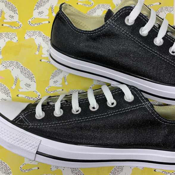 Black Glitter Converse - ButterMakesMeHappy