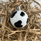 Hand Painted Cow Print Ornament