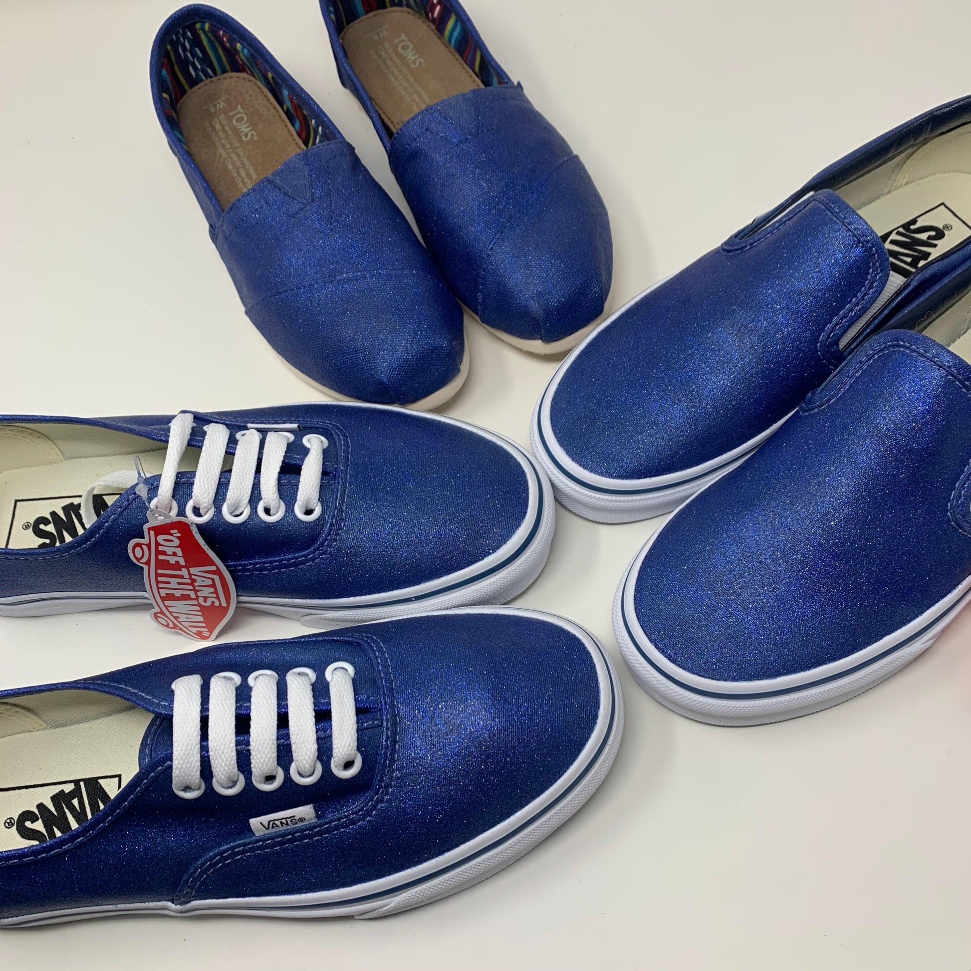 Navy Glitter Shoes - Main Image