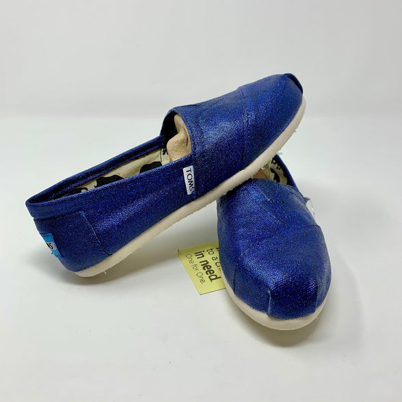 Navy Glitter TOMS - ButterMakesMeHappy