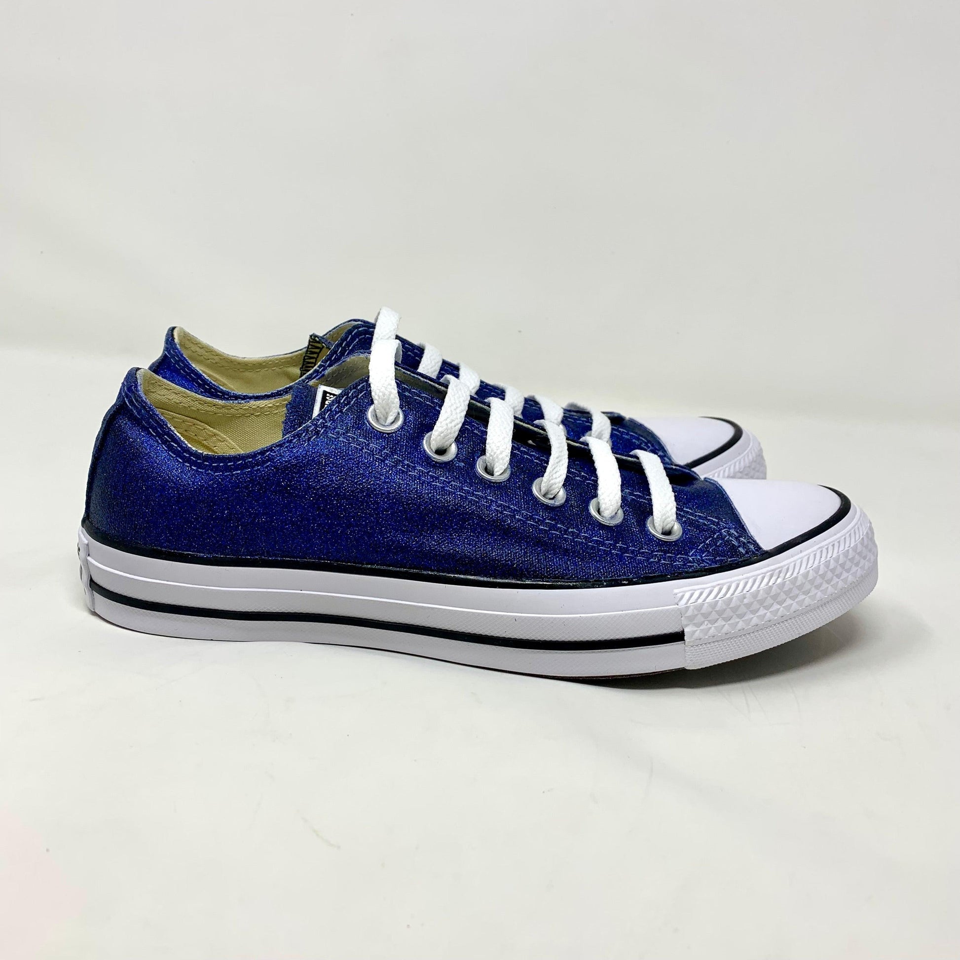 Navy Glitter Converse - ButterMakesMeHappy