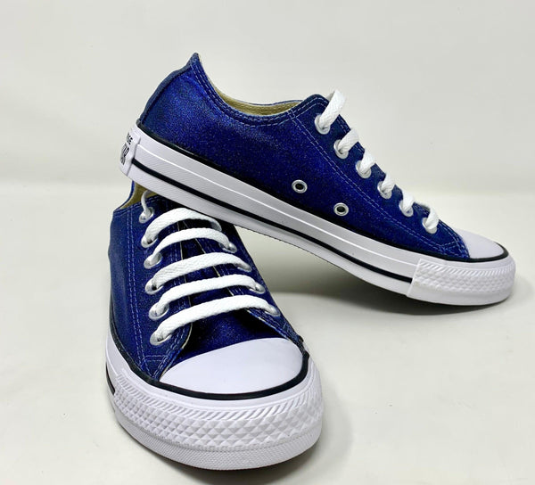 Navy Glitter Converse - ButterMakesMeHappy