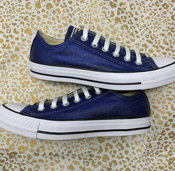 Navy Glitter Converse - ButterMakesMeHappy