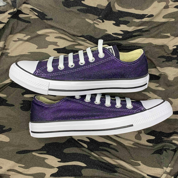 Purple Glitter Converse - ButterMakesMeHappy