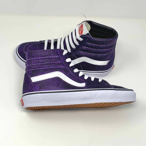 Purple Glitter SK8-Hi Vans - ButterMakesMeHappy