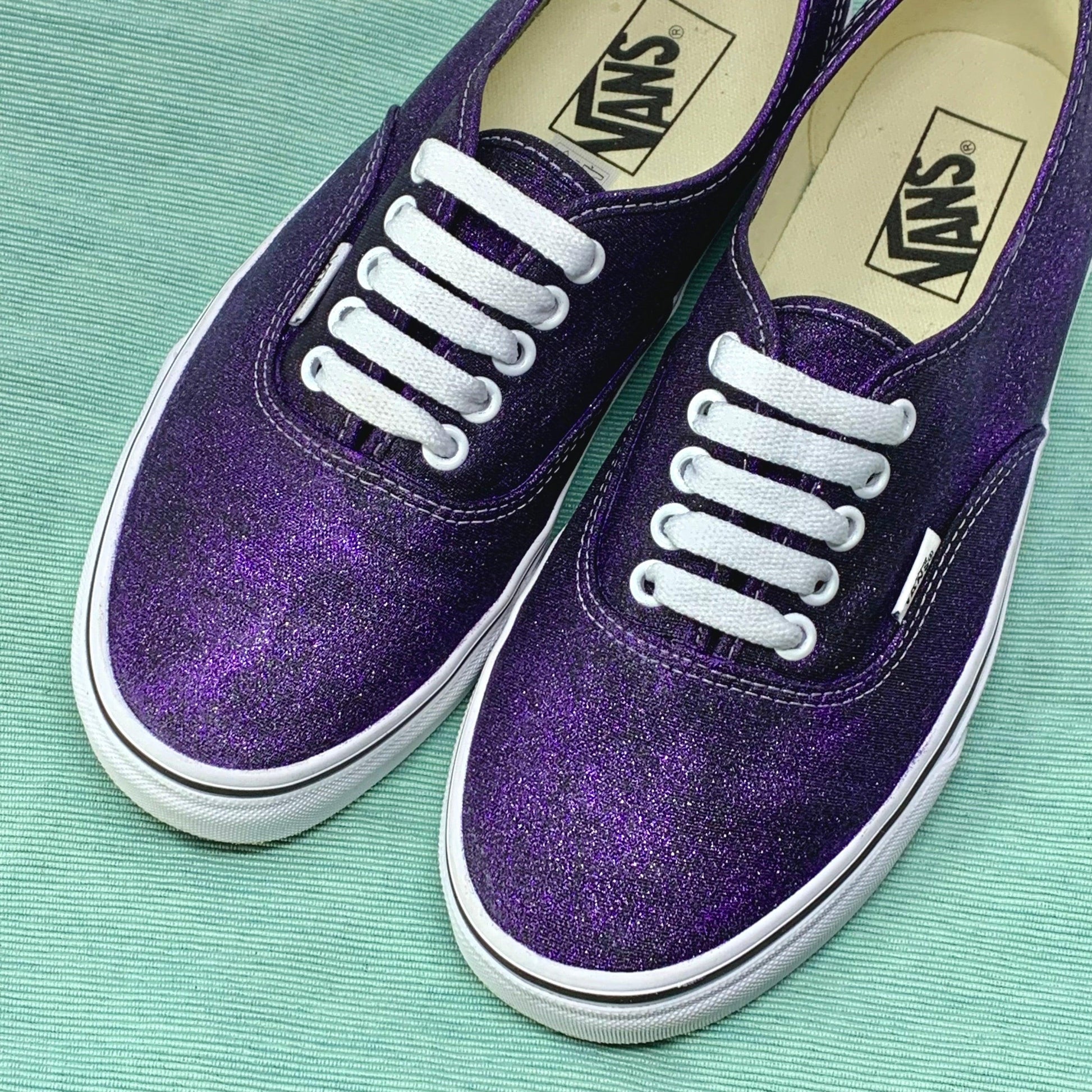 Purple Glitter Vans - ButterMakesMeHappy