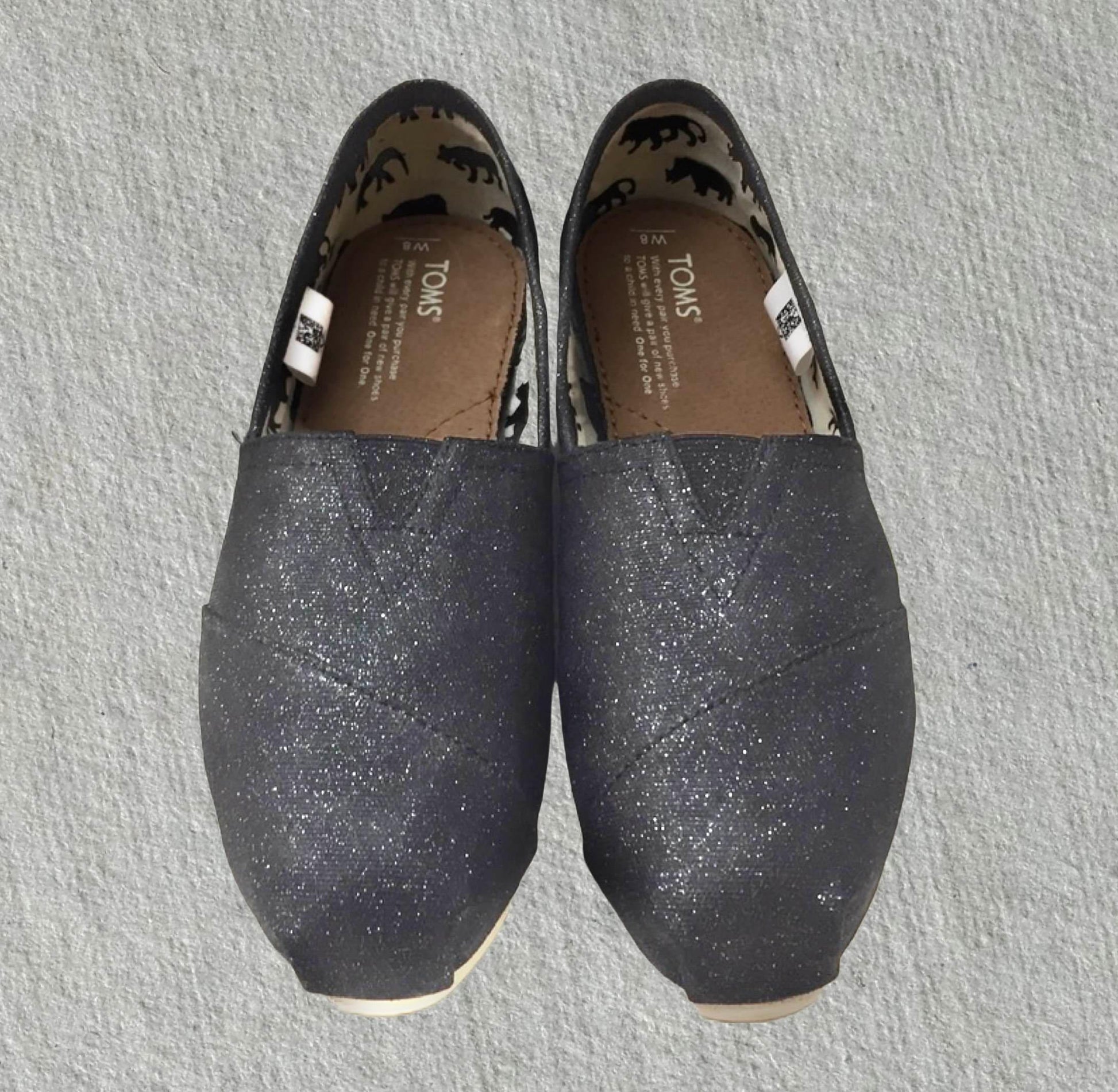 Charcoal Glitter Shoes-Shoes-ButterMakesMeHappy