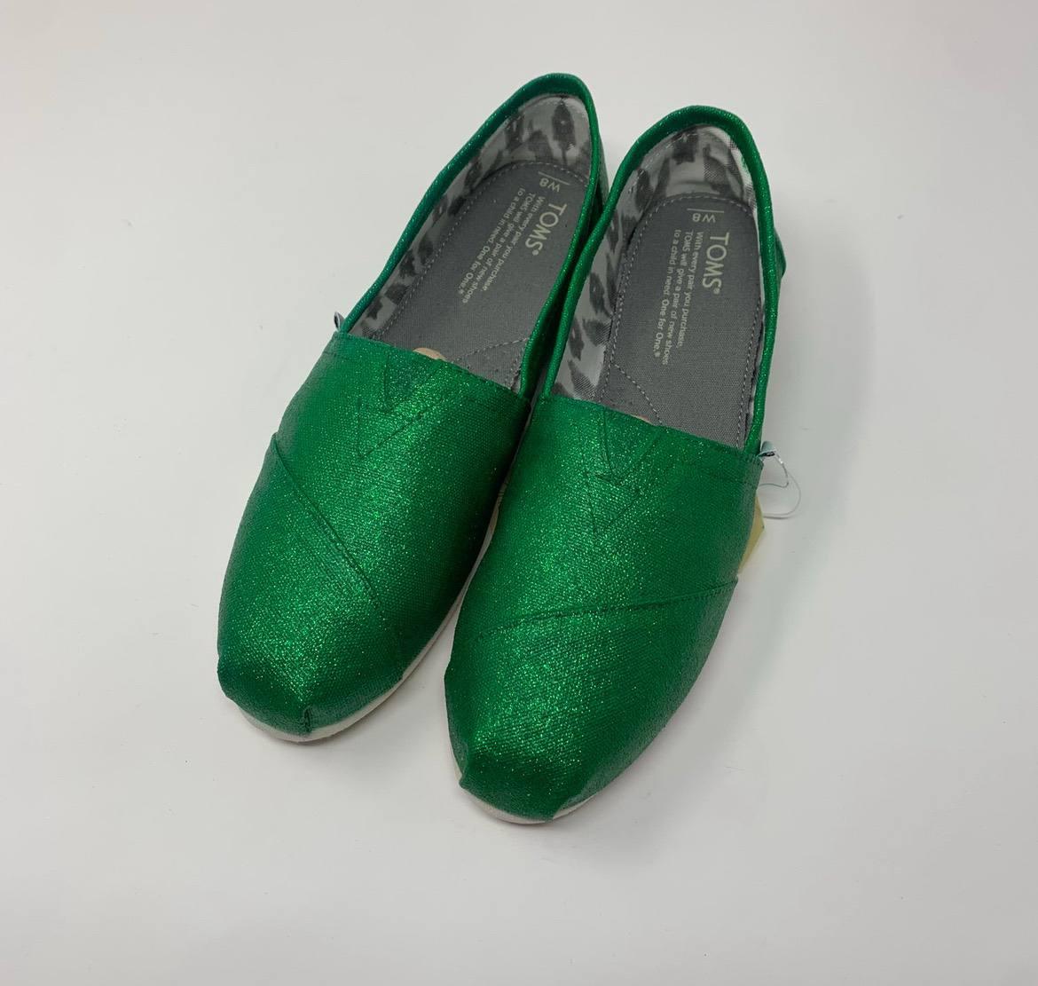 Sparkly Green Glitter Shoes Converse Low- All White Rubber Sole Sparkly Green Glitter Shoes Converse Low- All White Rubber Sole