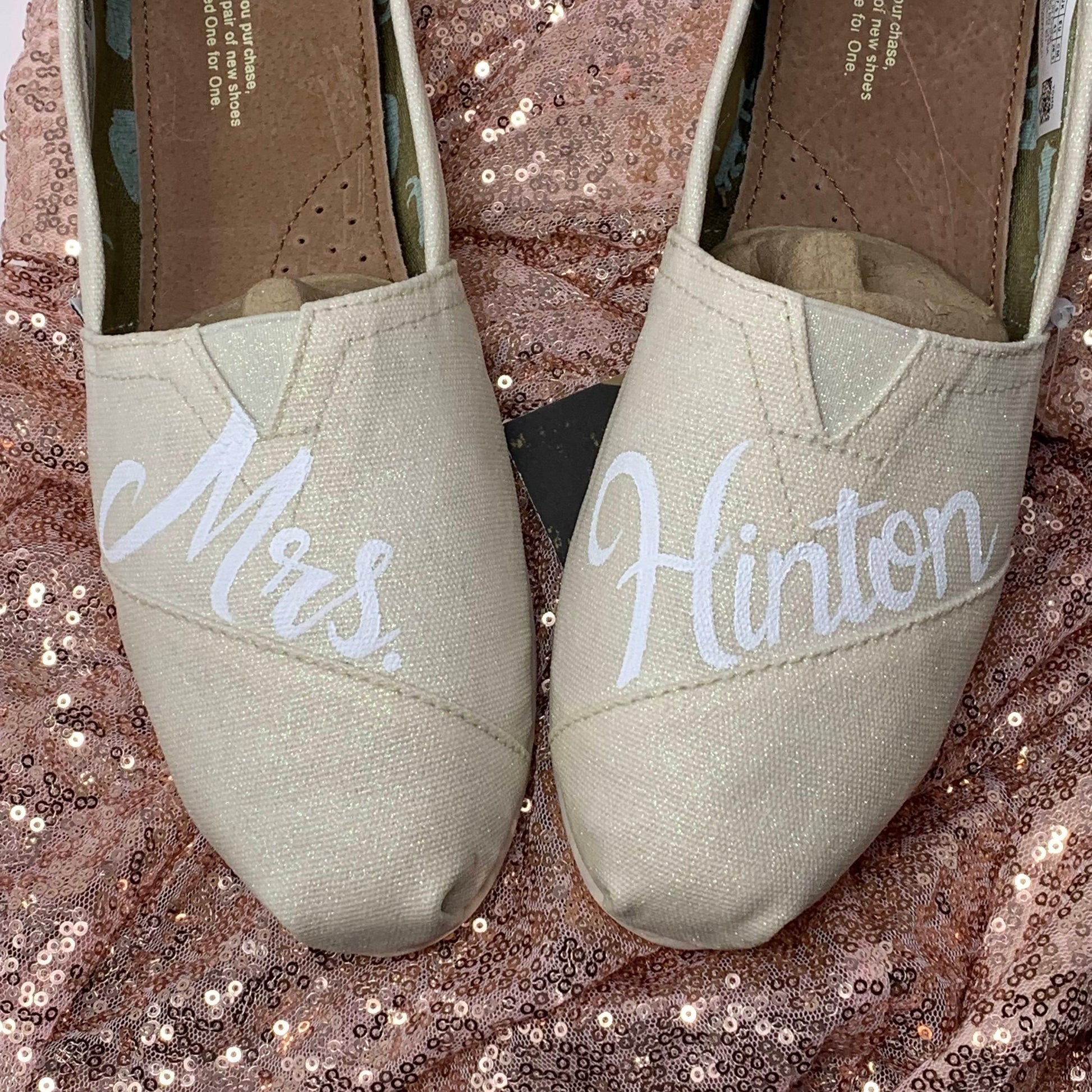 Ivory Mrs. Wedding Shoes-Shoes-ButterMakesMeHappy