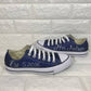 Navy Glitter Bridal Converse with Mrs. painted in silver