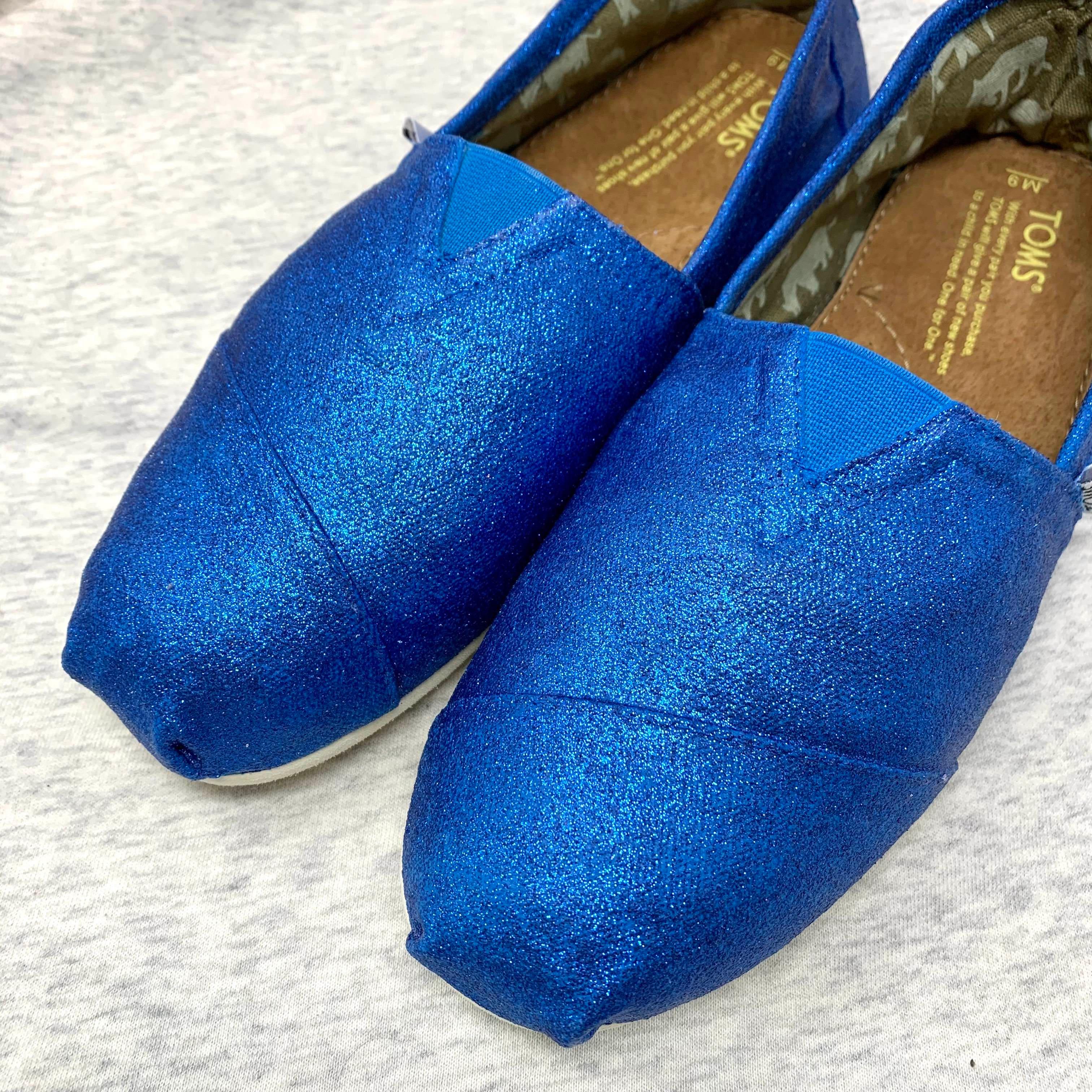 Blue glitter clearance dress shoes