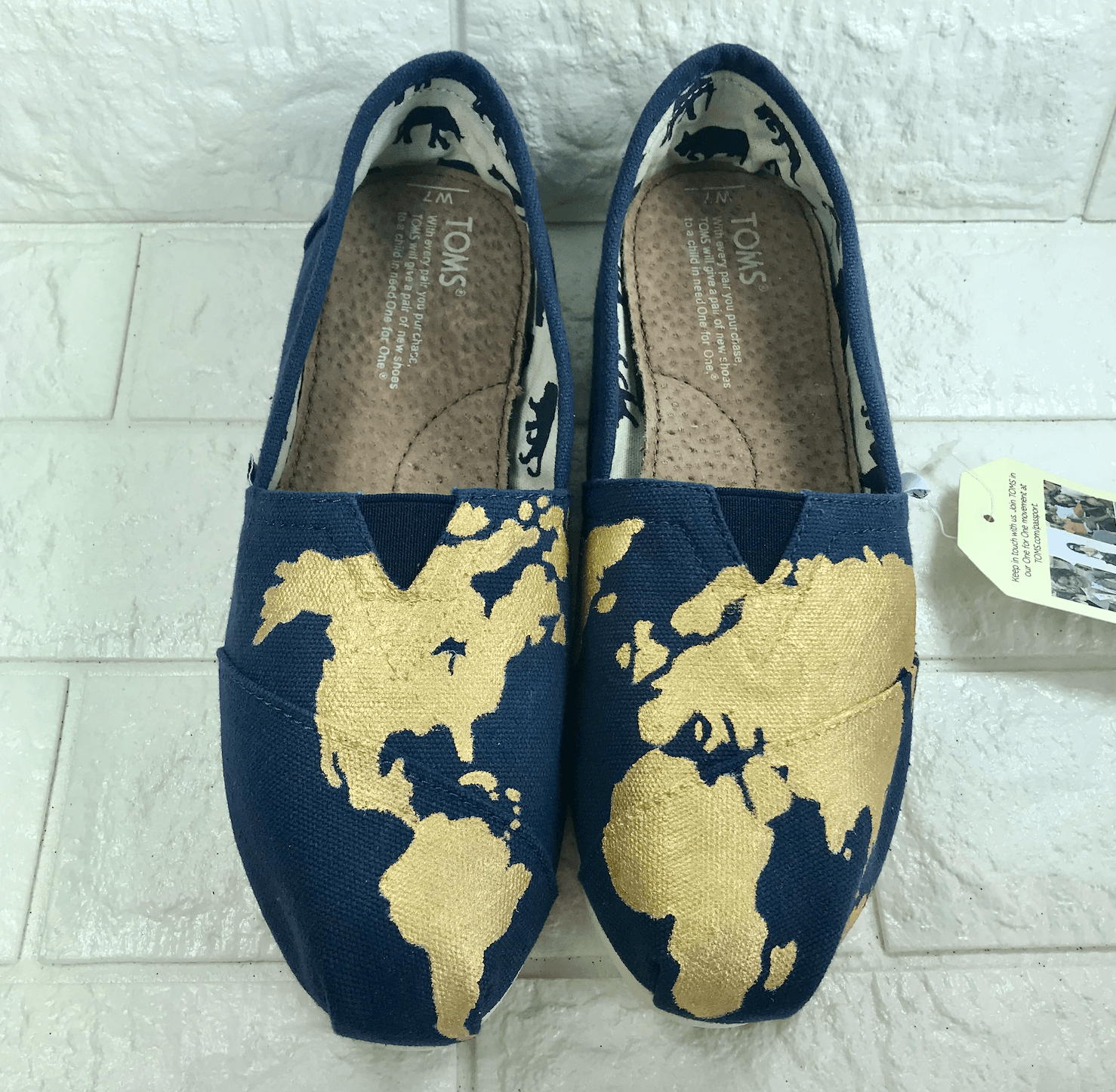 Custom World Map Shoes