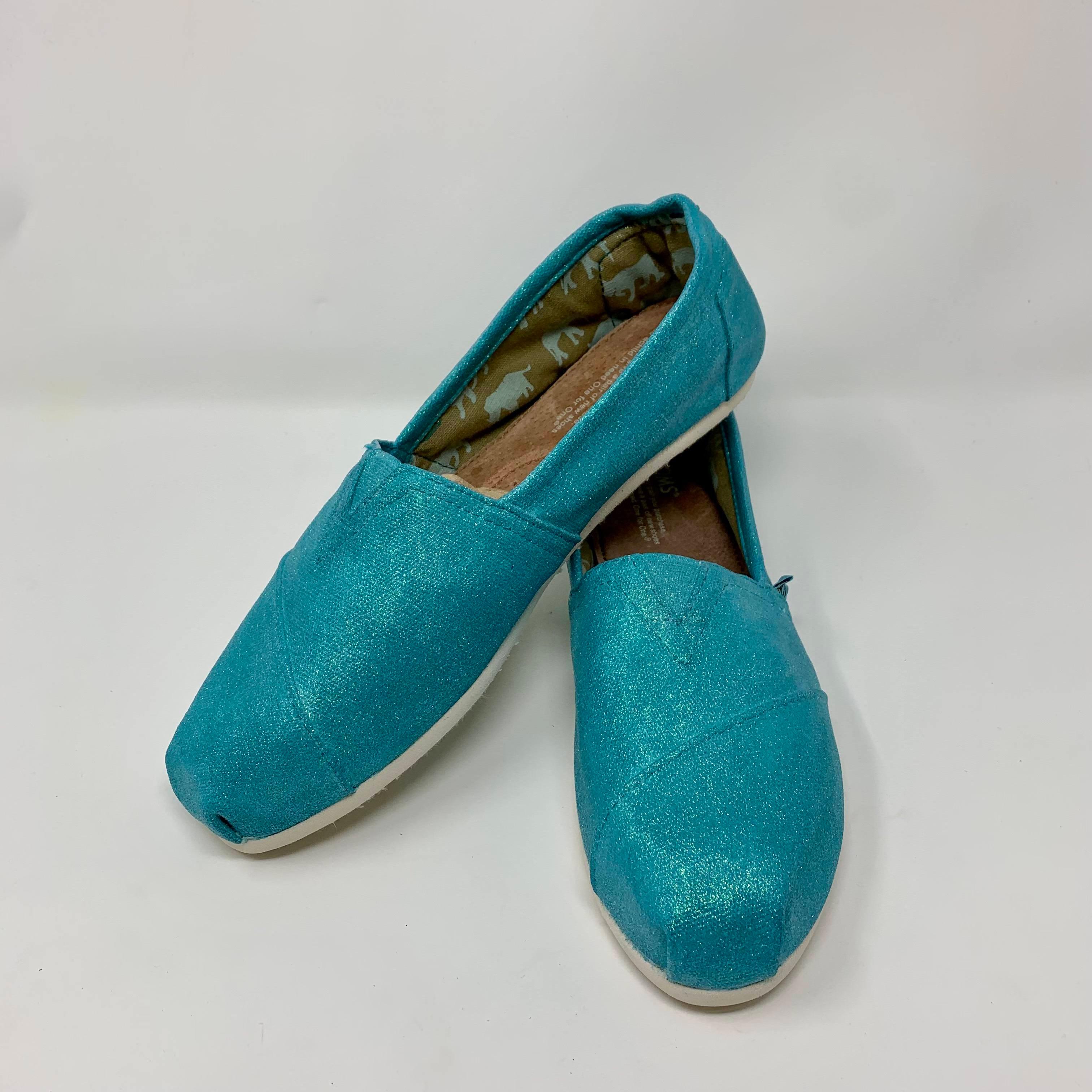 Teal on sale glitter shoes