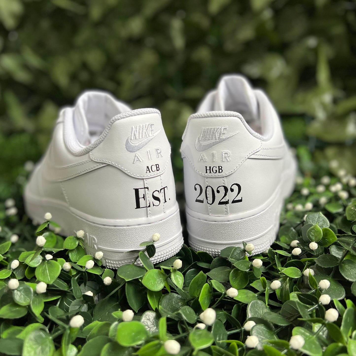 Hand Painted Wedding Air Force 1 Sneaker Shoes