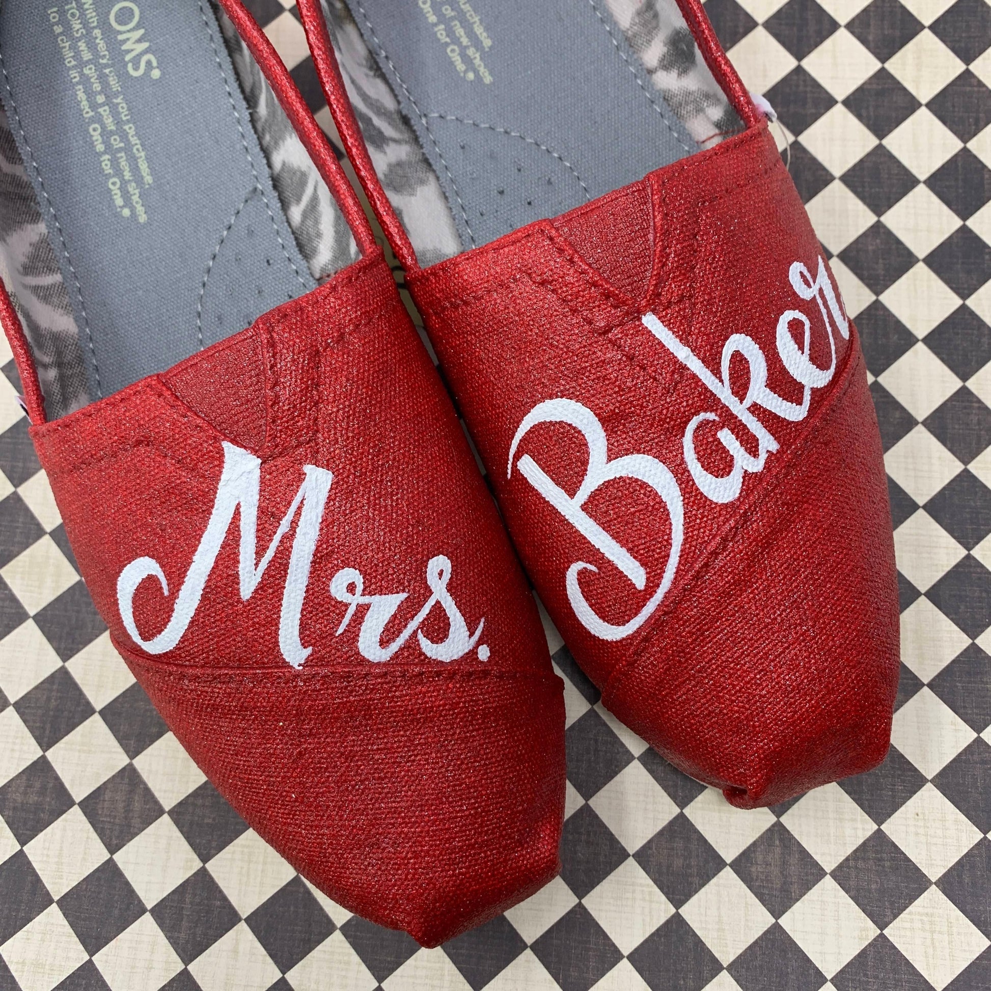 Red Glitter Wedding Shoes - ButterMakesMeHappy