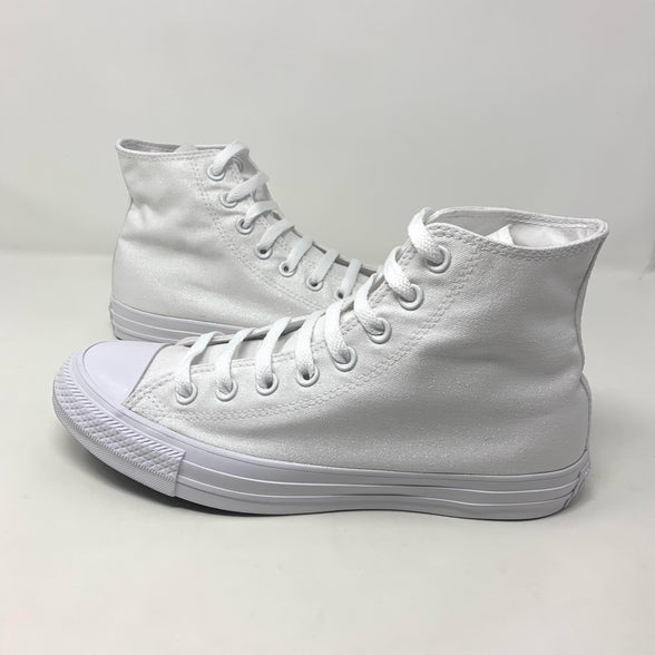 White Glitter Hi Top Converse - ButterMakesMeHappy