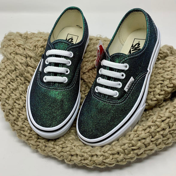 Emerald Glitter Vans - ButterMakesMeHappy