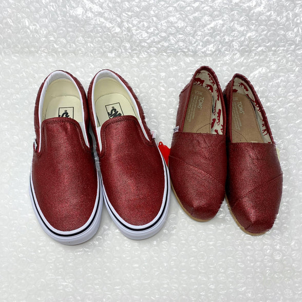 Wine Glitter Shoes - ButterMakesMeHappy