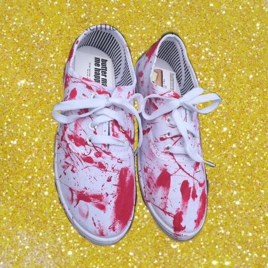 Blood Splatter Shoes-Shoes-ButterMakesMeHappy