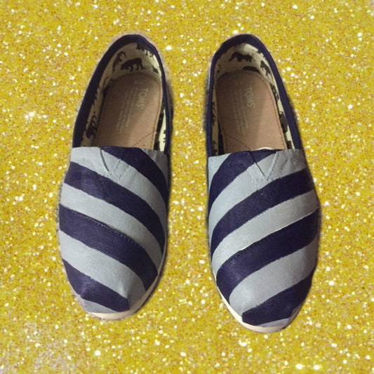 Custom Striped Shoes-Shoes-ButterMakesMeHappy