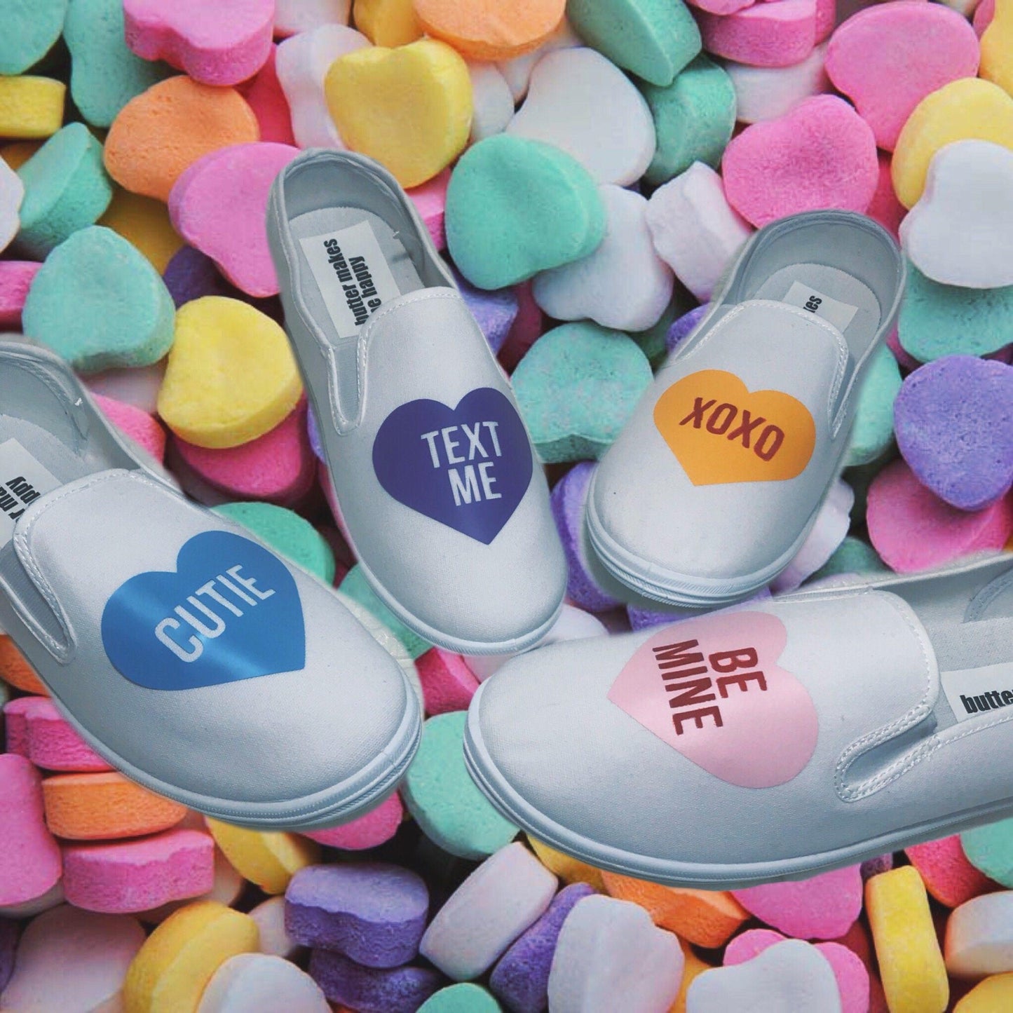 Valentine's Candy Heart Shoes