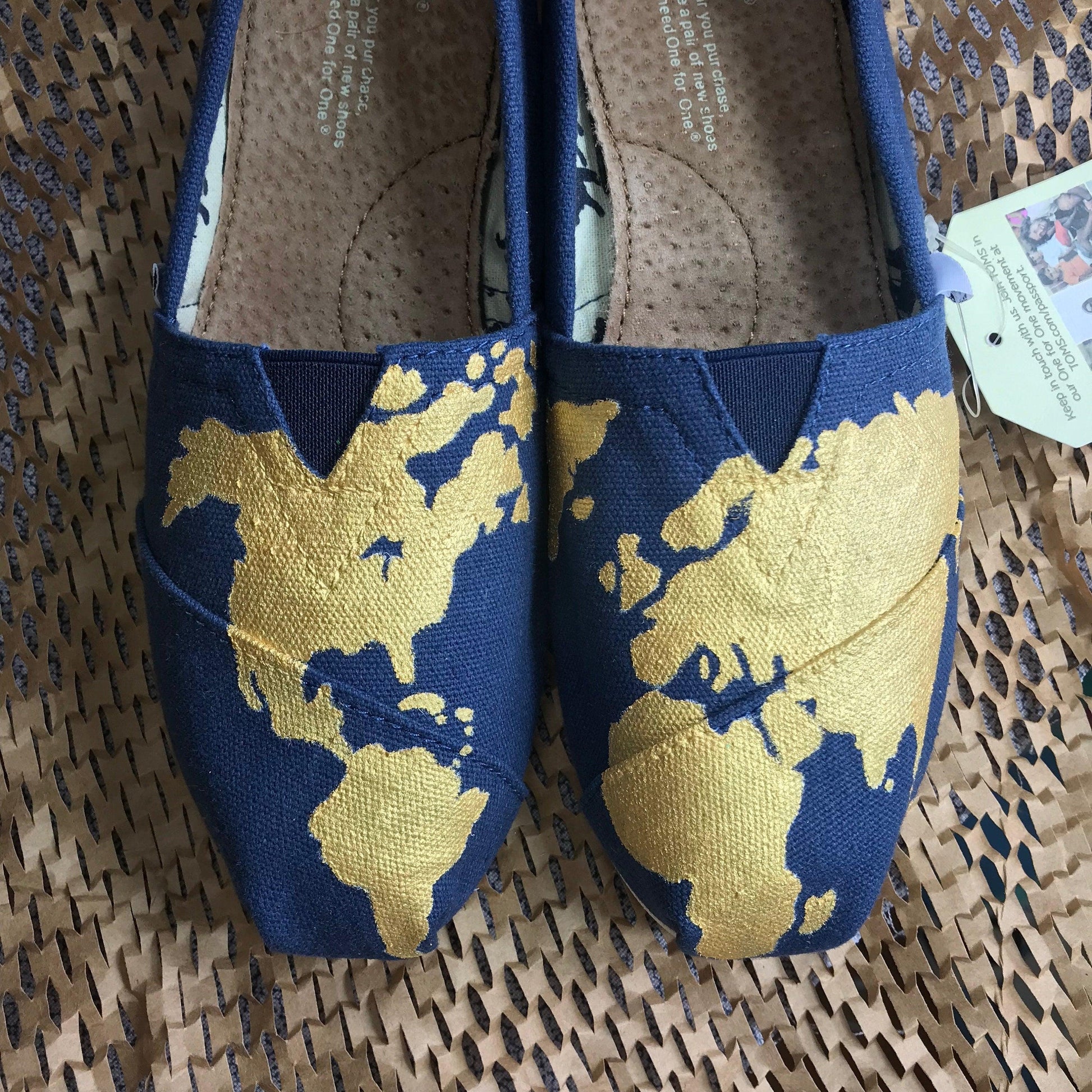 Custom World Map Shoes