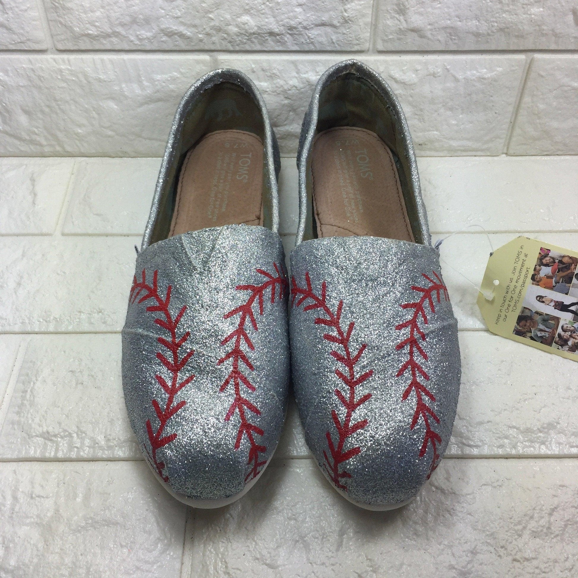 Glittery Baseball Shoes