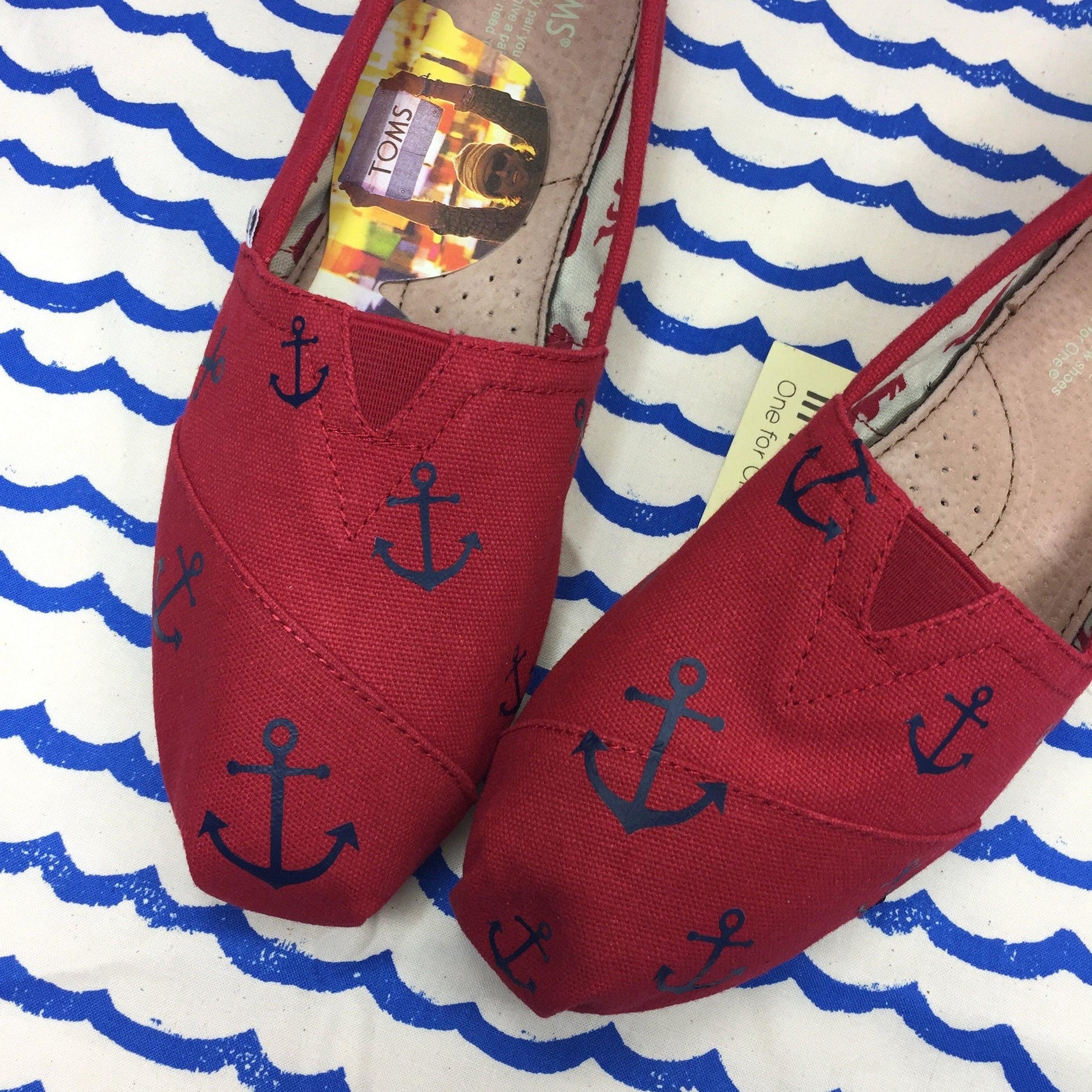 Anchor Pattern Shoes-Shoes-ButterMakesMeHappy