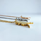 Alaska State Silhouette Necklaces in 3 different colors: Gold, Silver & Rose Gold