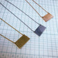 North Dakota State Silhouette Necklaces in 3 different colors: Gold, Silver & Rose Gold