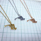 Maryland State Silhouette Necklaces in 3 different colors: Gold, Silver & Rose Gold