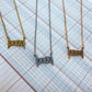 Chicago Skyline Silhouette Necklaces in 3 different colors: Gold, Silver & Rose Gold