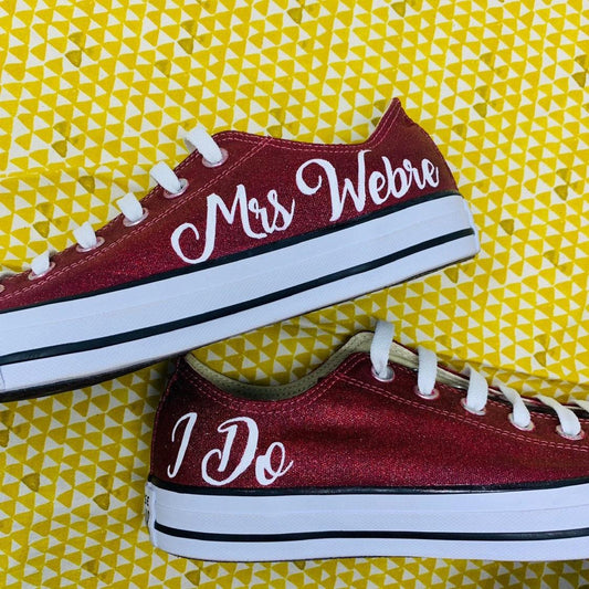 Mrs. Burgundy Glitter Shoes-Shoes-ButterMakesMeHappy