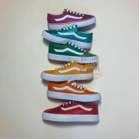 Pick Your Color - Sparkly Glitter Old Skool Vans - ButterMakesMeHappy