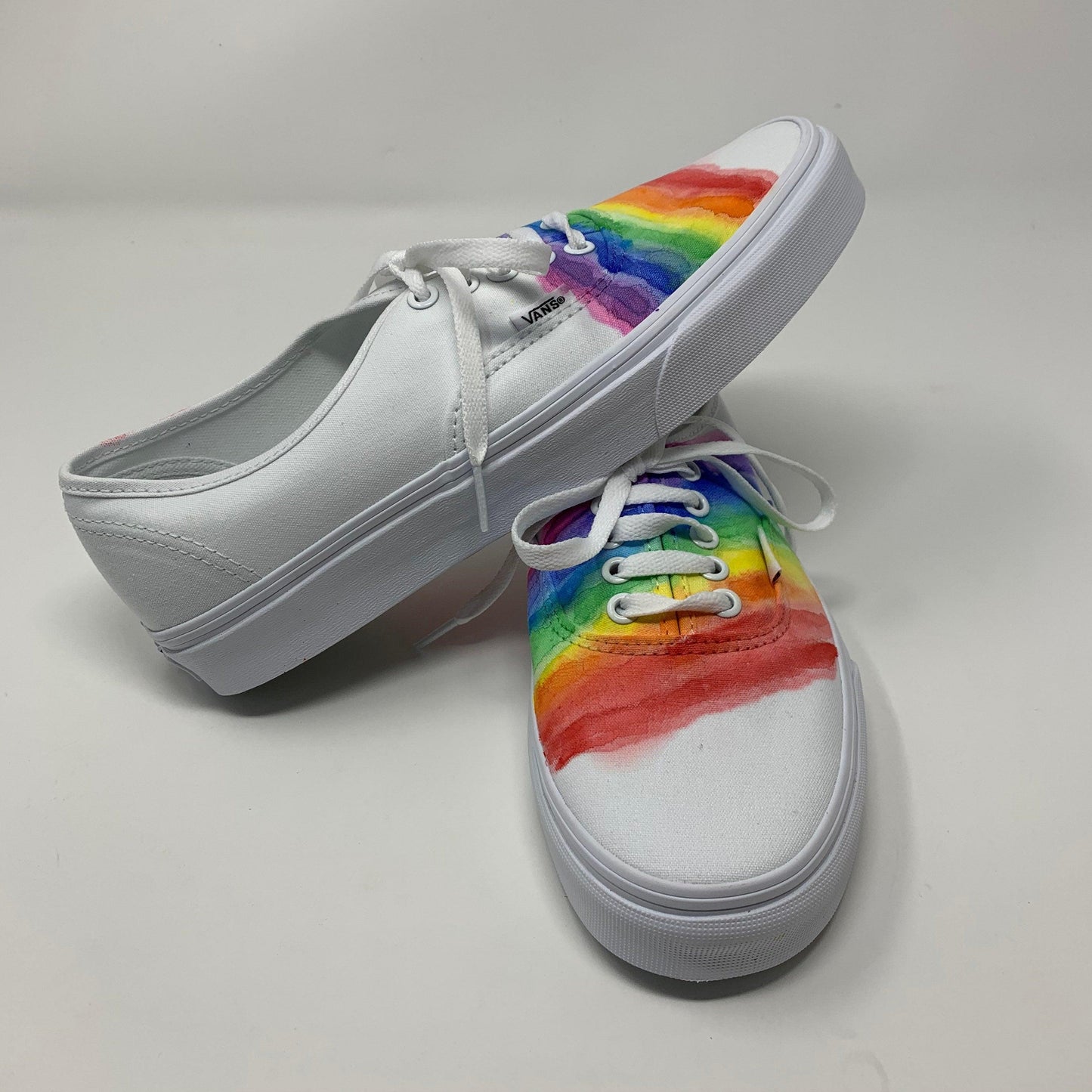 Watercolor Rainbow Shoes